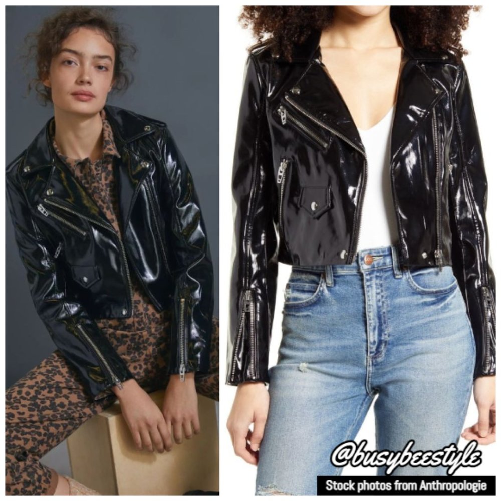 NWT Blank NYC Cobie Faux Leather Moto Jacket Small